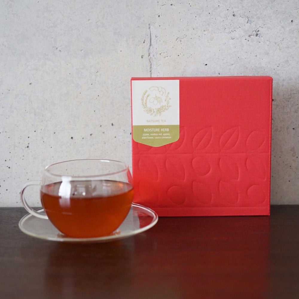 なつめのお茶 「モイスチャ-ハ-ブ」10個入り (なつめ・カシアシナモン・リンゴ・エルダーフラワー・ルイボスレッド)ノンカフェイン 香料不使用 無添加