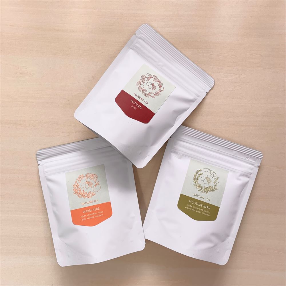 【潤&温】なつめティースターターセット (なつめのお茶・モイスチャーハーブ・ウォームハーブ)香料不使用 無添加 ノンカフェイン