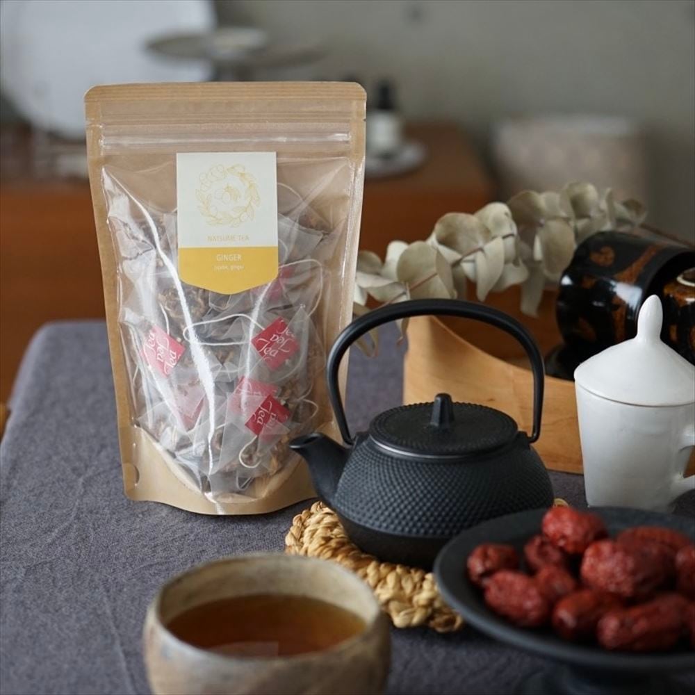 なつめのお茶「GINGER」(ジンジャー/生姜) 24パック入り 韓国産なつめと国産生姜使用 なつめと生姜のお茶
