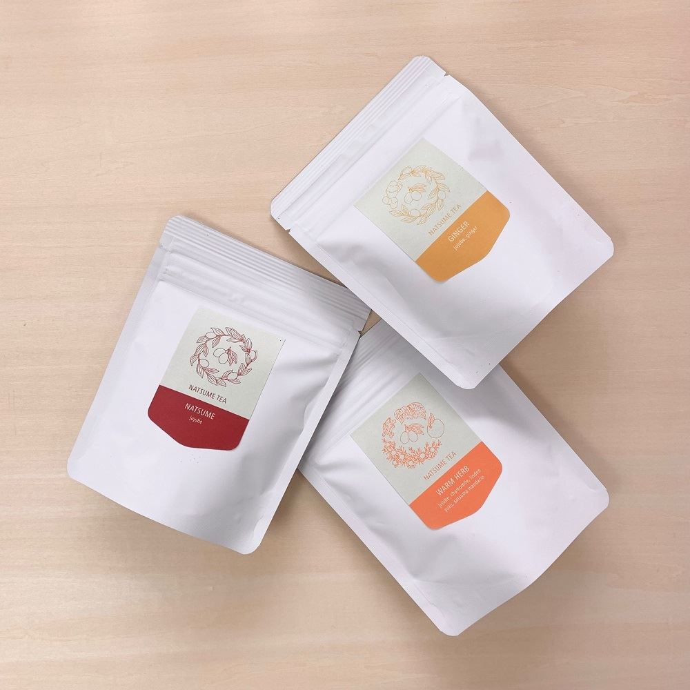 【温活茶】 スターターセット (なつめ茶・ウォームハーブ・ジンジャー） メール便配送