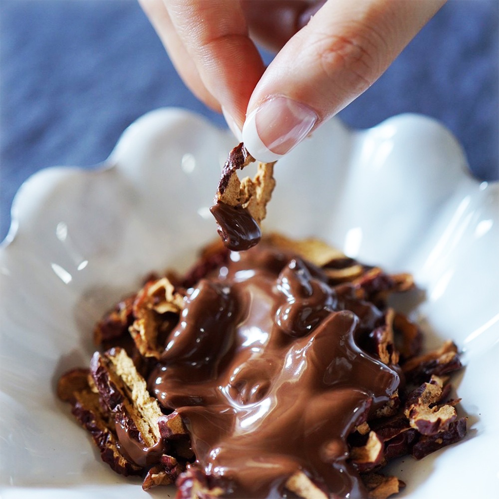チョコがけ、薬膳おやつ、なつめチョコがけ、チョコチップ、ビター味