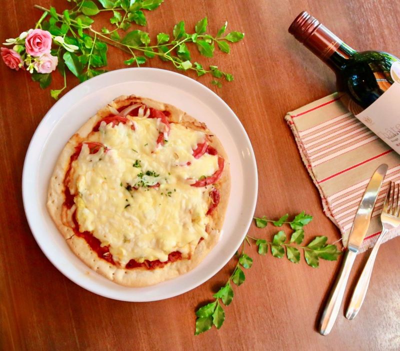 野菜たっぷりピザ