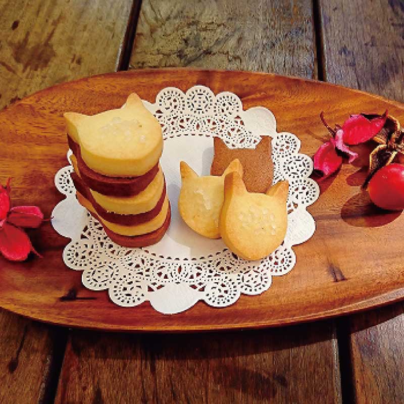 ネコ型クッキー　12枚