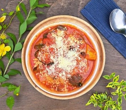 ハンバーグの野菜煮込み風