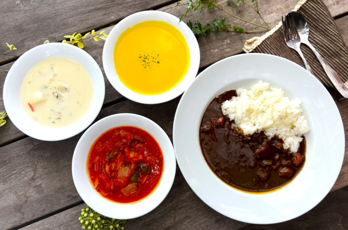 化学調味料無添加スープ３食＆ヴィーガン野菜カレー３食セット