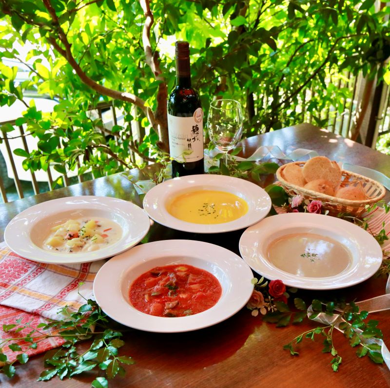 【お中元】お母さん幸せにっこり！お母さんへの仕送りスープセット（4食入り）