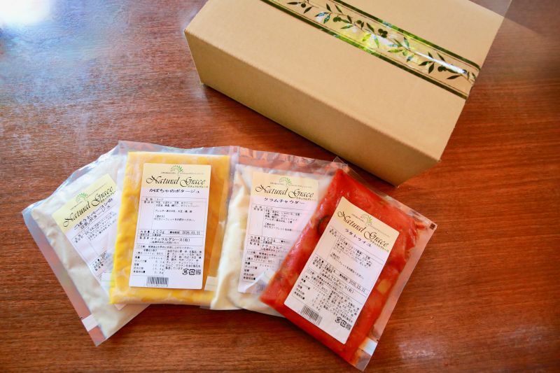 【お中元】お母さん幸せにっこり！お母さんへの仕送りスープセット（4食入り）