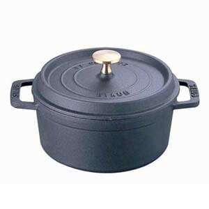 半額満載！スーパーSALE グランドセール！ ラウンド ココット ピコ staub ストウブ 16cm 40509-480の 黒 調理器具