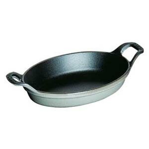 ストウブ staub オーバルスタッカブルディッシュ 21cm グレー 40509