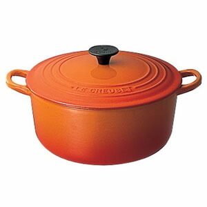 ル・クルーゼ Le Creuset ココット・ロンド 18cm オレンジ 2501の通販