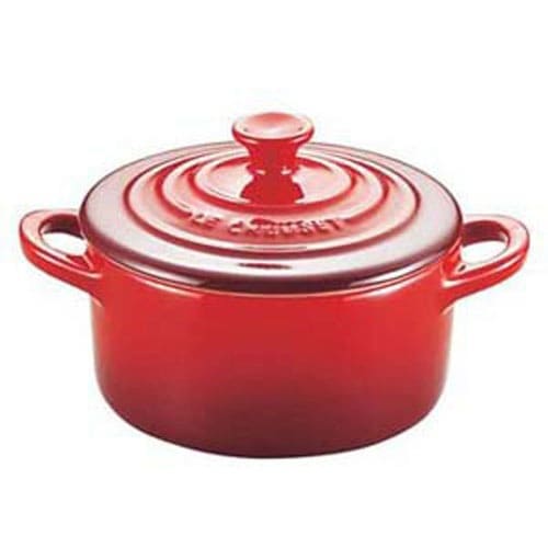 ル・クルーゼ Le Creuset ミニ ココット チェリーレッド 910050-00の
