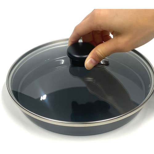 VECUULAR ブラック フライパン ガラス蓋付き VECUULAR ブラック フライパン ガラス蓋付き