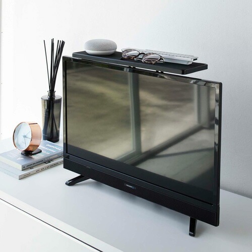 山崎実業 テレビ上ラック スマート smart ワイド40 ブラック 4881の