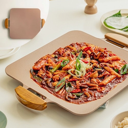 ドクターハウス Dr.HOWS ソリッド グリルパン ピンクの通販【FLICKCART】