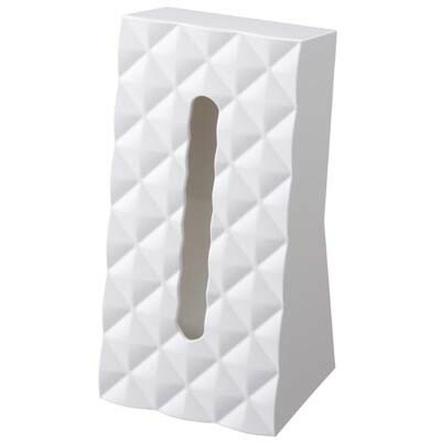 山崎実業 ティッシュケース ダイヤ Diamond ホワイト 6414の通販