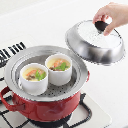 ヨシカワ 見える！お鍋用蒸し器 18~20cm用 YJ3625の通販【FLICKCART】