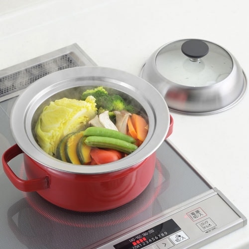ヨシカワ 見える！お鍋用蒸し器 18~20cm用 YJ3625の通販【FLICKCART】
