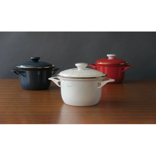 富士ホーロー EXシリーズ 16cm ココット アイボリー EX-16C.IVの通販