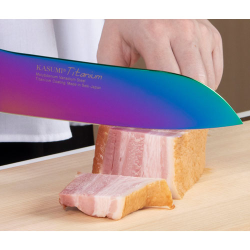 霞 KASUMI 三徳包丁（18cm ）・小包丁 （13cm）オパールまとめ売り スミカマ KASUMI 霞包丁 チタニウム 三徳包丁 18cm オパールの