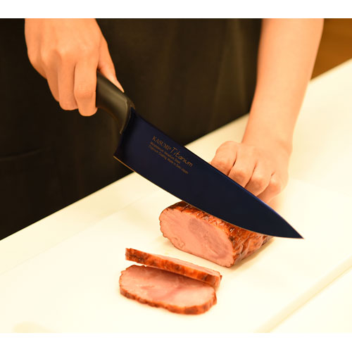 スミカマ KASUMI 霞包丁 チタニウム 剣型包丁 20cm ミッドナイトブルー