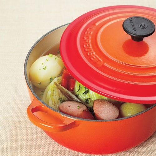ル・クルーゼ Le Creuset ココット・ロンド 22cm オレンジ 2501の通販