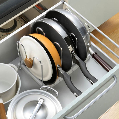 オークス たてよこ収納フライパンラック KD1の通販【FLICKCART】