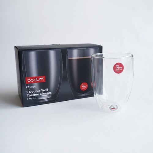 bodum ボダム パヴィーナ ダブルウォールグラス 0.35L 2個セット 4559