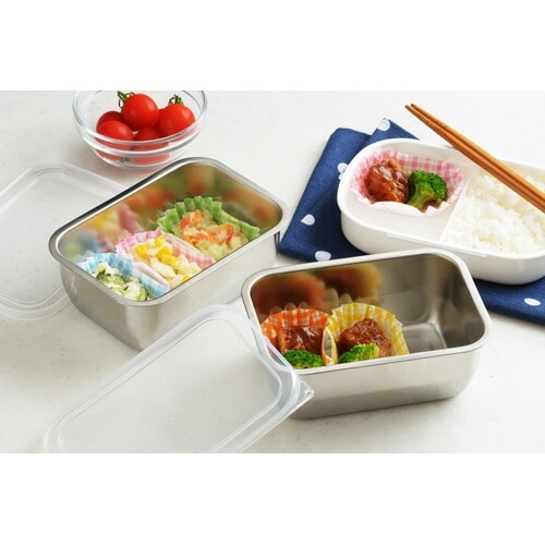 ステンレス製容器セットまとめ売り ST】汎用容器（取っ手式）(ST-18 : 容量 4L 5営業日以内に出荷): 貯蔵容器