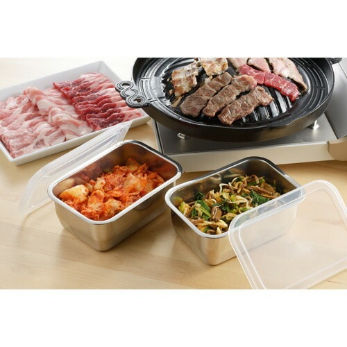 ステンレス製収納容器 セット 色移り・匂い移りしにくい＞ステンレス保存容器セット 重ねて収納 作り