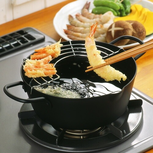 揚げ天彩 深型揚げ鍋 20cm アミ付 SP1126の通販【FLICKCART】