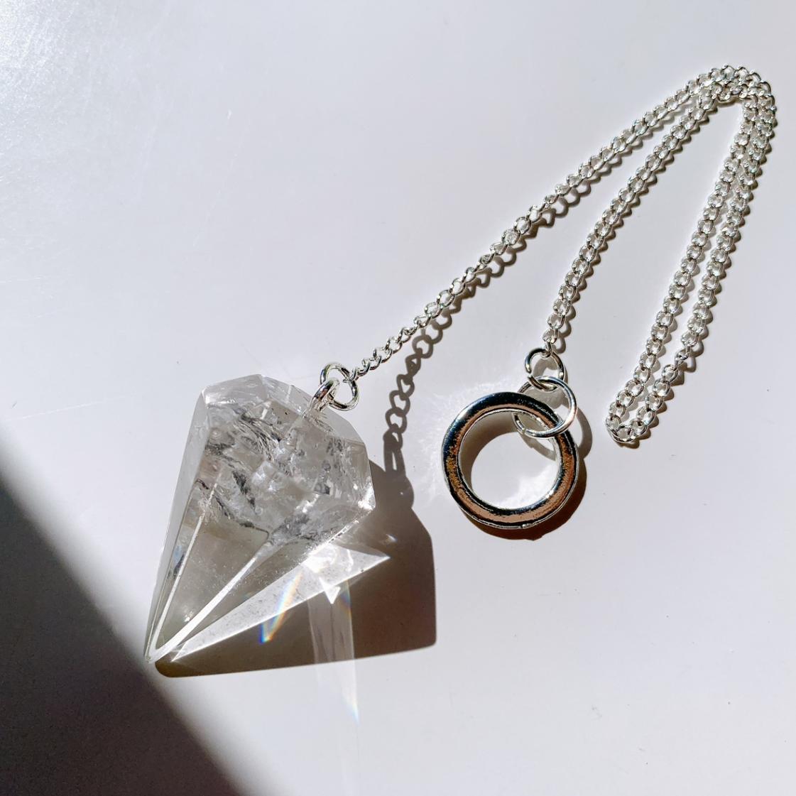 ペンデュラム 水晶 ファセット[400C]