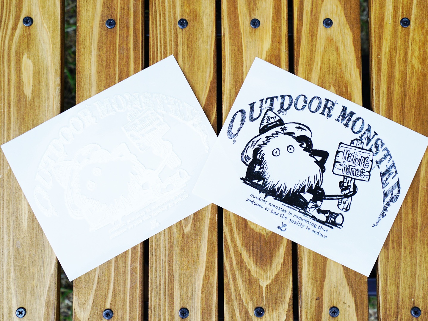 アウトドアモンスター BIGカッティング転写ステッカー