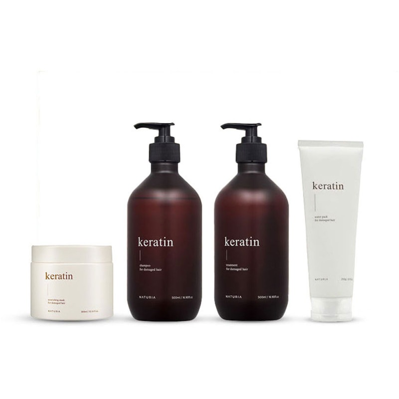 NATURIA keratin nourishing mask 300ml 3個 NATURIA keratin nourishing mask 300ml 3個