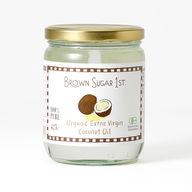 ブラウンシュガーファースト 有機エキストラバージンココナッツオイル（425g）  NR-00103