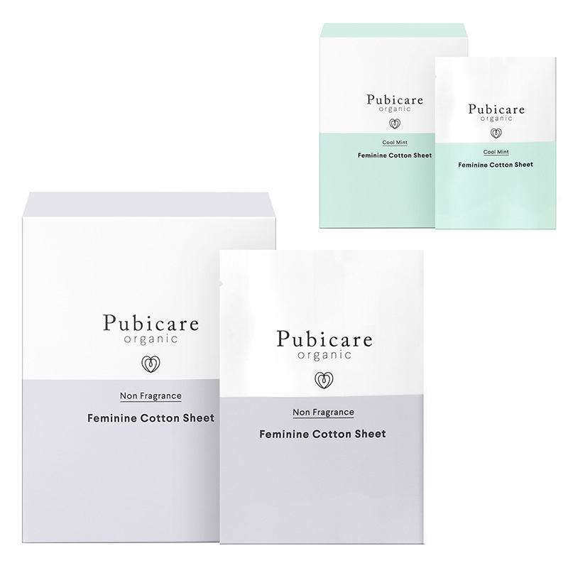 Pubicare organic ピュビケア オーガニック フェミニン コットンシート 20枚入り mnr-0101