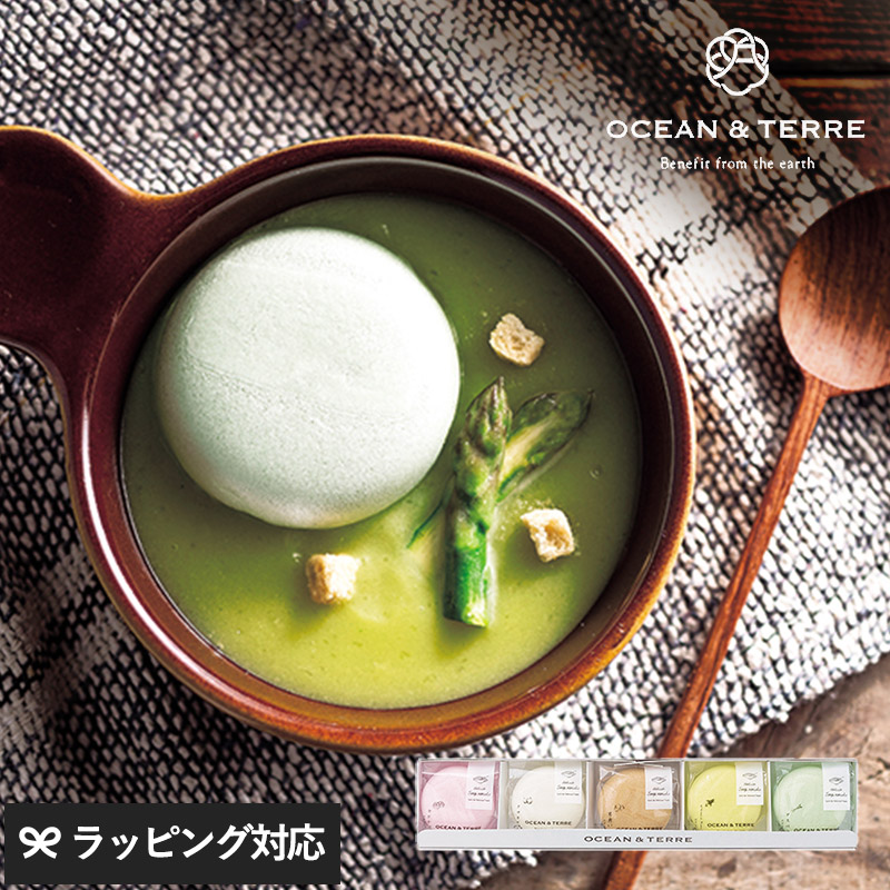 OCEAN ＆ TERRE 北海道 野菜スープMONAKAセットB NR-00675 野菜スープ最中 もなか/プチ ギフト/かわいい/贈り物 甘くないもの/おしゃれ/内祝い/返礼/母の日 2026 プレゼント ギフト 花以外 実用的 メッセージカード/