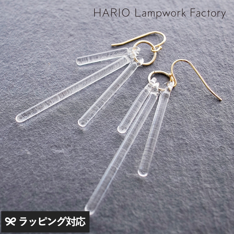 HARIO Lampwork Factory ハリオランプワークファクトリー ピアス カナデ NR-00815