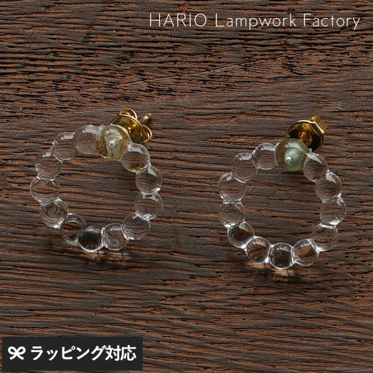 HARIO Lampwork Factory ハリオランプワークファクトリー ピアス スモールサークル NR-00821