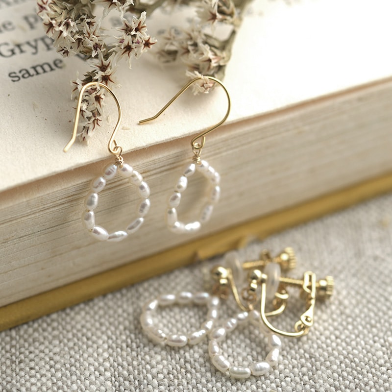 Natully ナチュリー ピアス / イヤリング Knit mnr-0143