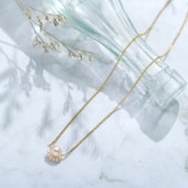 Natully ナチュリー ネックレス Tsubomi ピンク NR-00839 ピンクパールネックレス/レディース/日本製/淡水パール/真珠/かわいい/おしゃれ/ギフト/母の日 2025 プレゼント ギフト 花以外 実用的 メッセージカード/