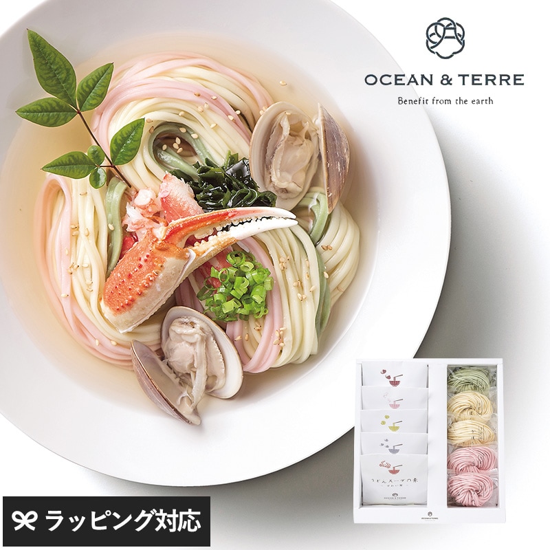 OCEAN ＆ TERRE 野菜うどんセットＫ NR-01153 うどん贈答用/おしゃれ/高級/ギフト/甘くないもの/詰め合わせ/和食/贈り物/母の日 2026 プレゼント ギフト 花以外 実用的 メッセージカード/