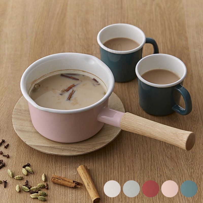 FUJIHORO JAPAN フジホーロー ジャパン ミルクパン14cm ホーロー Cotton コットン mnr-0200