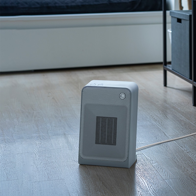 Three-up スリーアップ 人感センサー付き セラミックヒーター ホワイト NR-01479