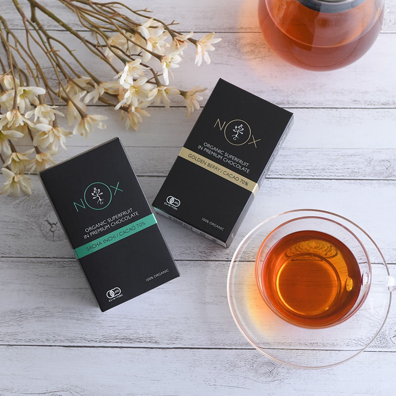 NOXオーガニック パワーブーストチョコレート mnr-0270 カカオ70％以上チョコレート/オーガニック/ハイカカオ/高カカオチョコレート/おしゃれ/美味しい/スーパーフード/おやつ/健康的/