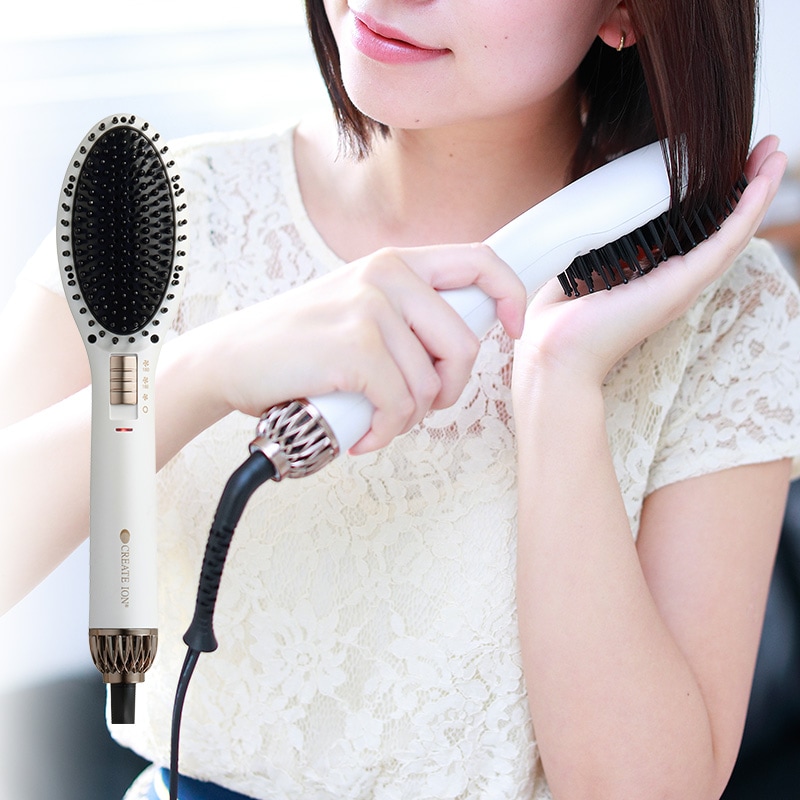 CREATE ION クレイツ エアスリークブラシアイロン NR-01837