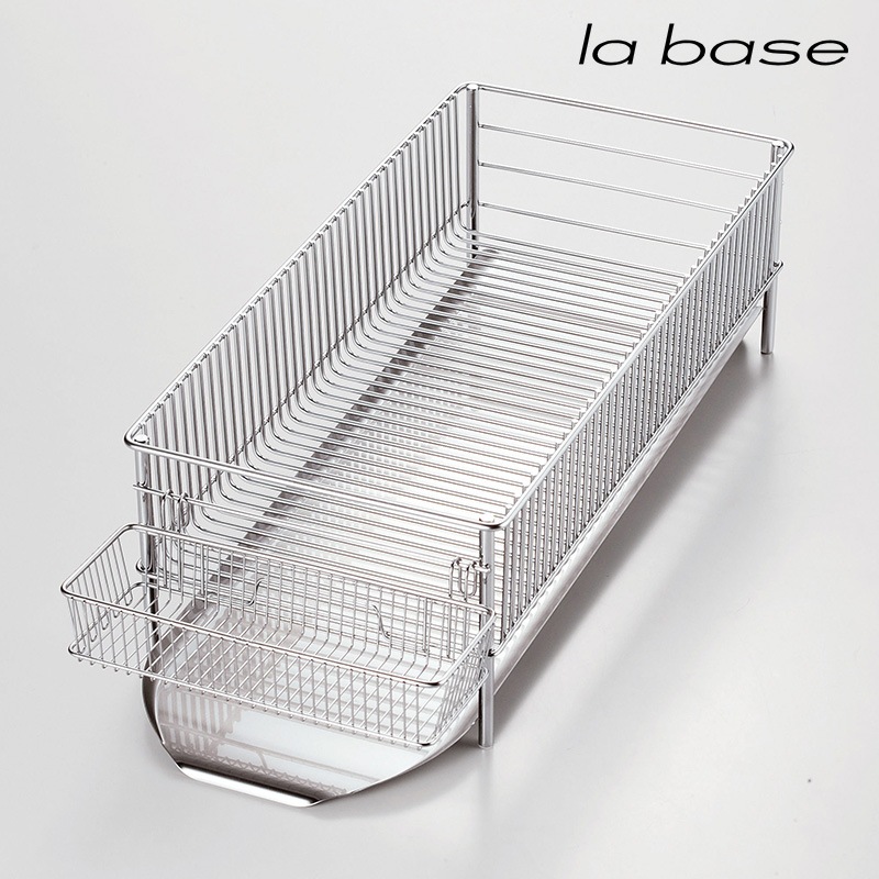 la base ラバーゼ 水切りかご スリム 3点セット 横置きタイプ NR-01914
