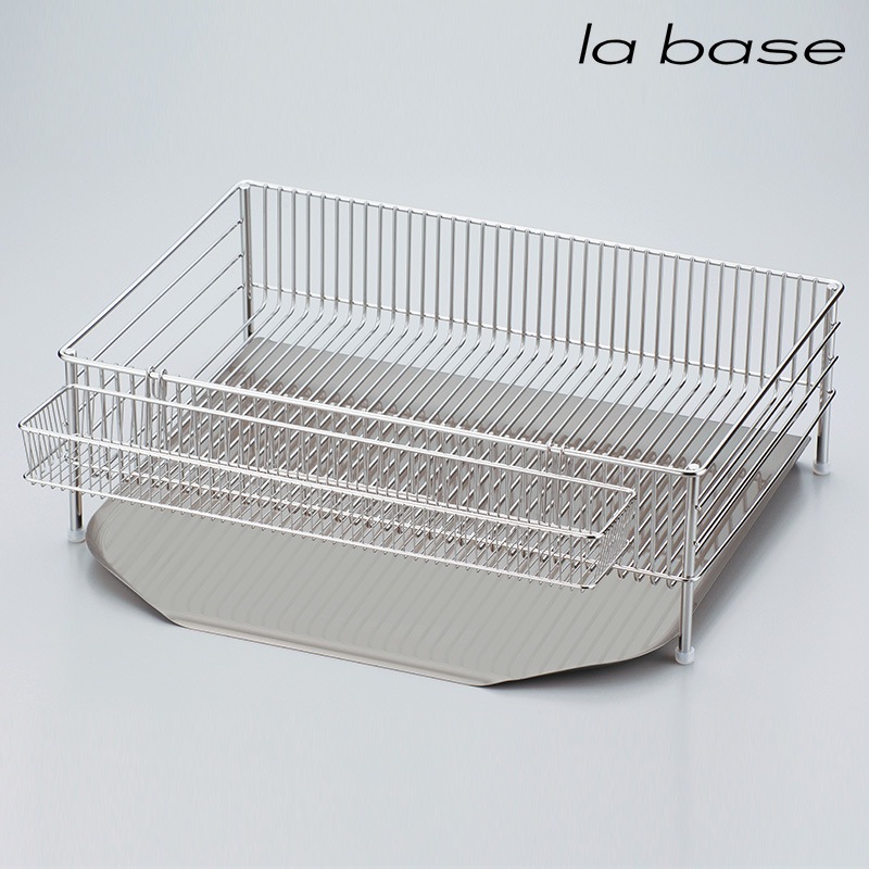 la base ラバーゼ 水切りかご 大 3点セット 縦置タイプ NR-01917