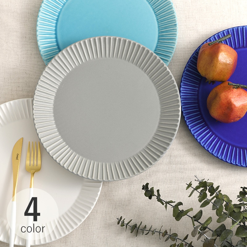 Sakuzan サクザン Stripe 丸皿 L mnr-0396