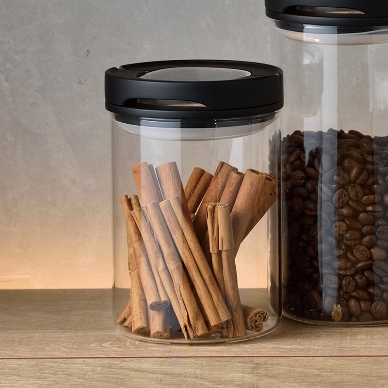 HARIO ハリオ 密閉キャニスター M ブラック NR-02361