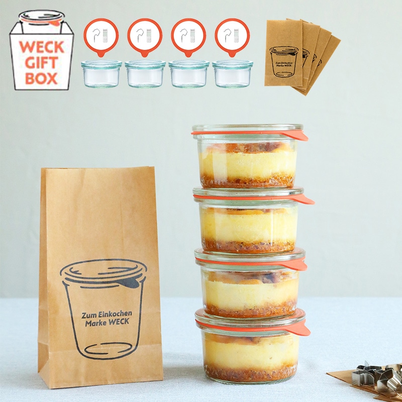 WECK ウェック GIFTBOX MOLD140ml×4 NR-02382